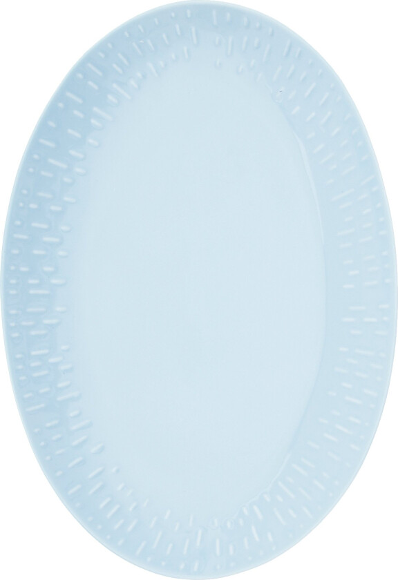 - Life in Colour - Confetti - Aqua oval dish w/relief porcelain (13454)