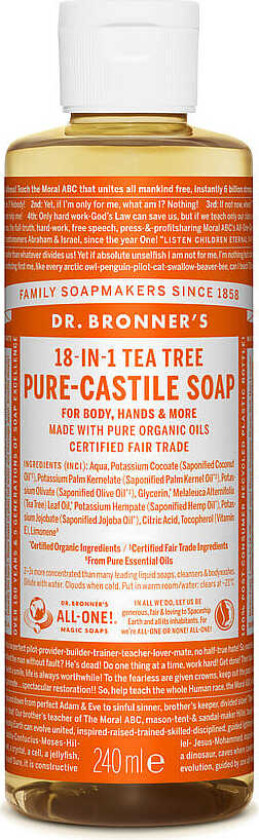 Dr. Bronner's - Liquid Soap Tea Tree 240 ml