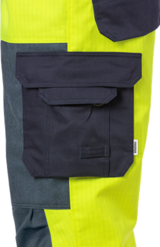 Kjeledress hi-vis gul/marine 100