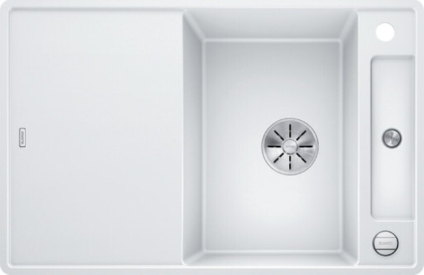 Axia III 45 S-F kjøkkenvask, 77x50 cm, hvit