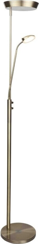 Vegas Kombi Gulv uplight Dimming Antique Messing