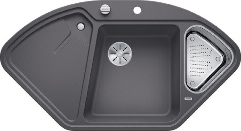 Delta II kjøkkenvask, 105,7x57,5 cm, grå
