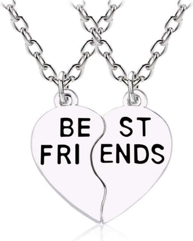 Beste venner halskjede - vennskapshall for venner sølv