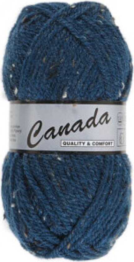 Lammy Canada Garn Mix 464 Petrolblå/Natur/brun