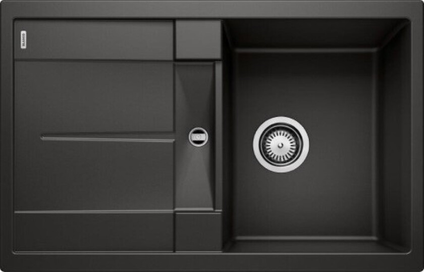 Metra 45S UX kjøkkenvask, 78x50 cm, sort