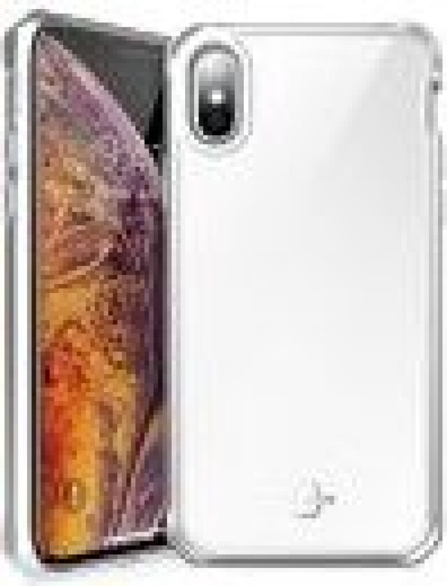 ITSKINS HYBRID GLASS cover til iPhone XS Max®. Sølv