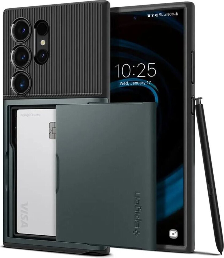 Samsung Galaxy S24 Ultra Slim Armor CS Bakdeksel - Mørk Grønn