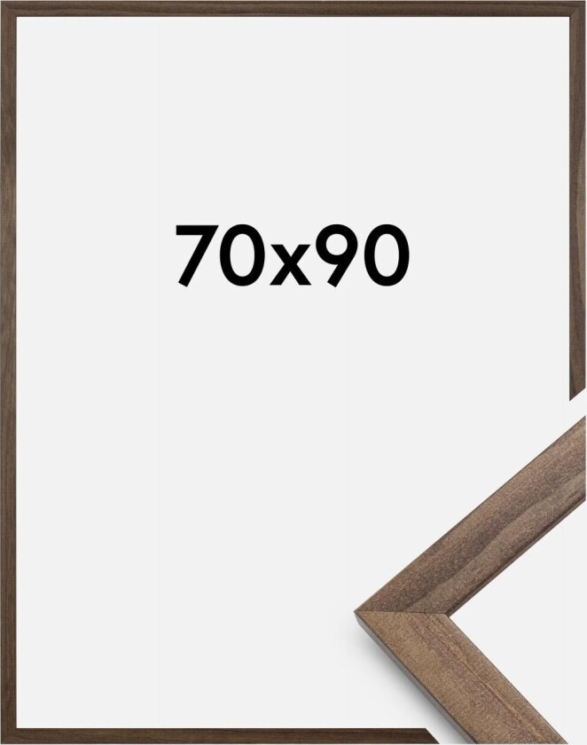 Ramme Stilren Akrylglass Valnøtt 70x90 Cm