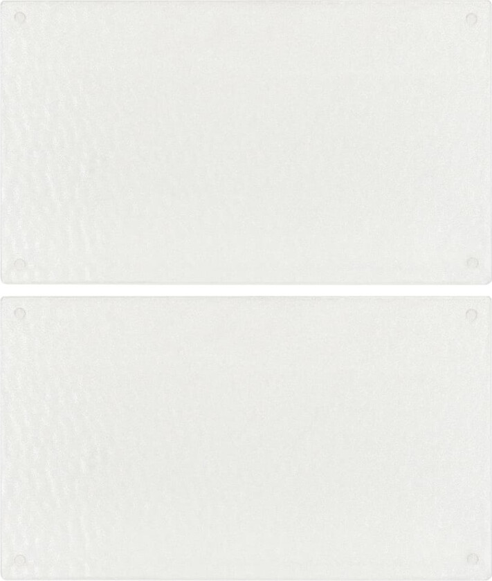 Skjærebrett 2 stk gjennomsiktig boblemønster herdet glass