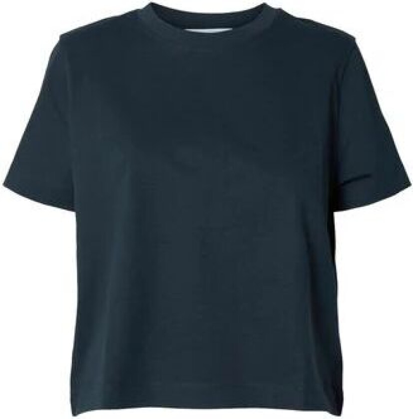 Essential Ss Boxy Tee - Dark Sapphire L