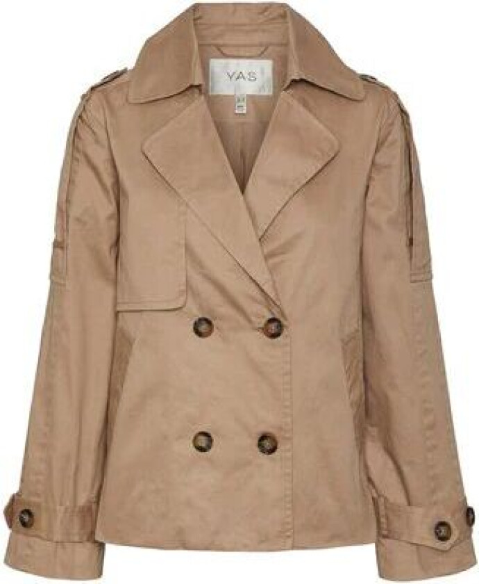 Yasmagda Ls Short Trenchcoat - Savannah Tan M