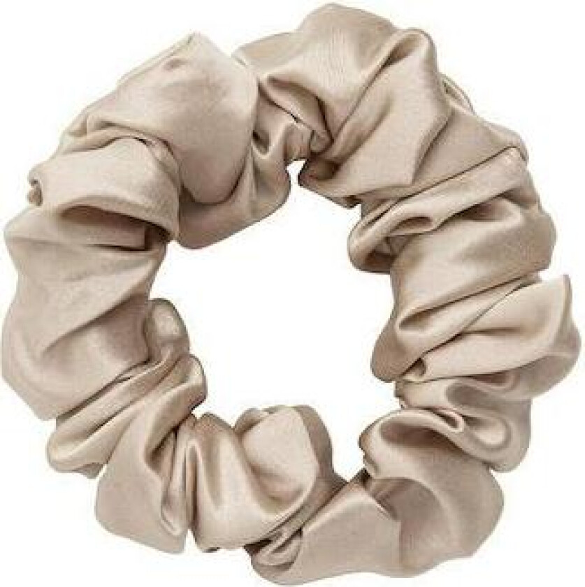 Bybarb Silk Scrunchie - Beige
