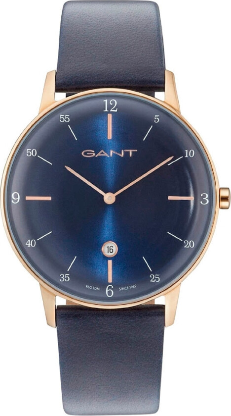 Phoenix GT046005 - Kvarts - Gull - Herreklokker - Skinn - Mineral