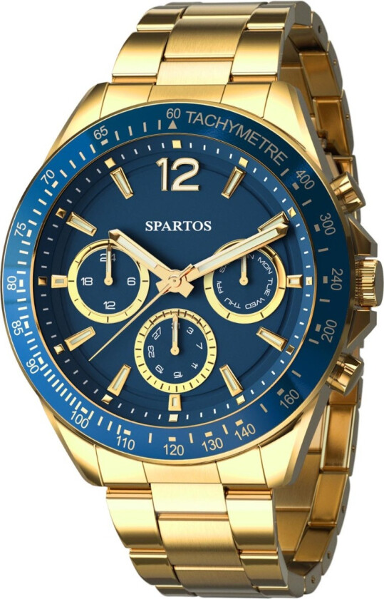 Classic SPW7605 - Kvarts - Gull - Herreklokker - Rustfritt stål - ledd m/pin - Mineral