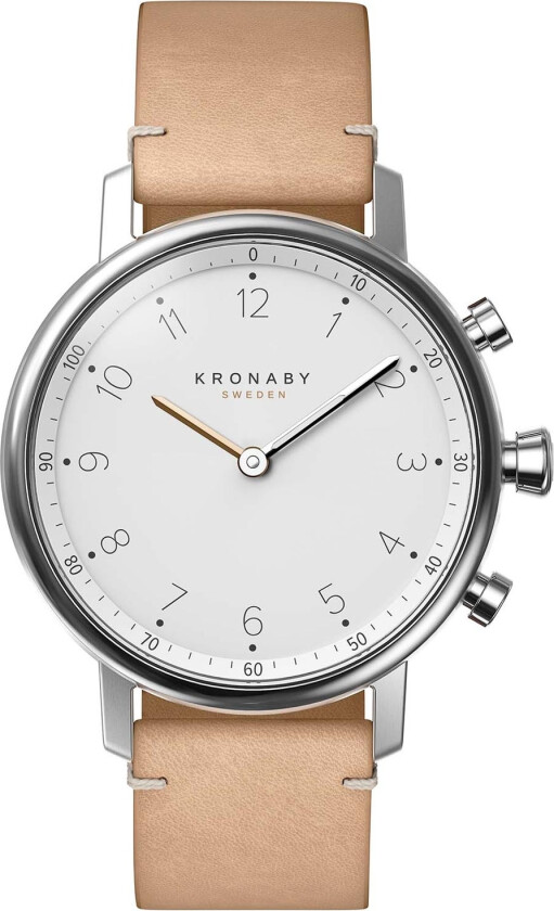Nord S0712/1 - - Sølv - Unisex - Skinn - Safir