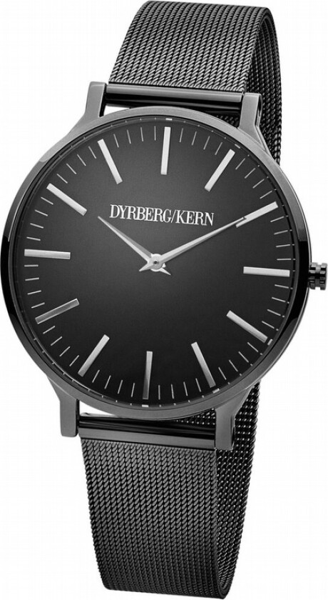 Privilegia - Klassisk sort klokke med sølv detaljer - Kvarts - Sort - Dameklokker - Rustfritt stål - ledd m/pin - Mineral