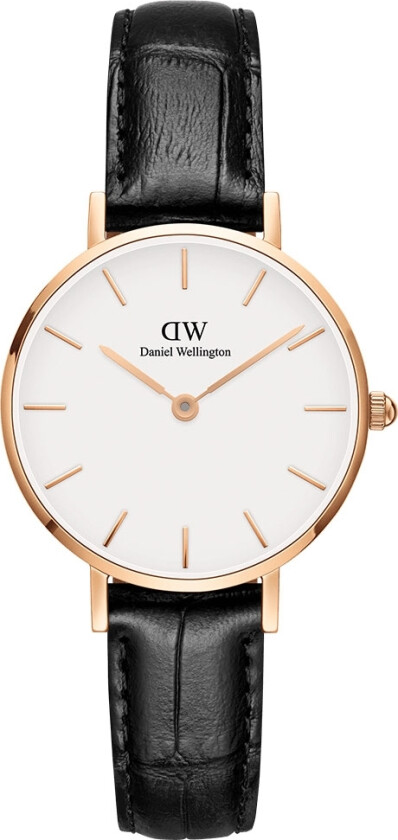Classic Petite 28mm Reading Rose Gold DW00100229 - Kvarts - Rosegull - Dameklokker - Skinn - Mineral