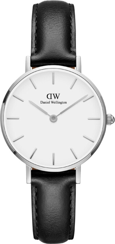 Classic Petite 28mm Sheffield Silver DW00100242 - Kvarts - Sølv - Dameklokker - Skinn - Mineral