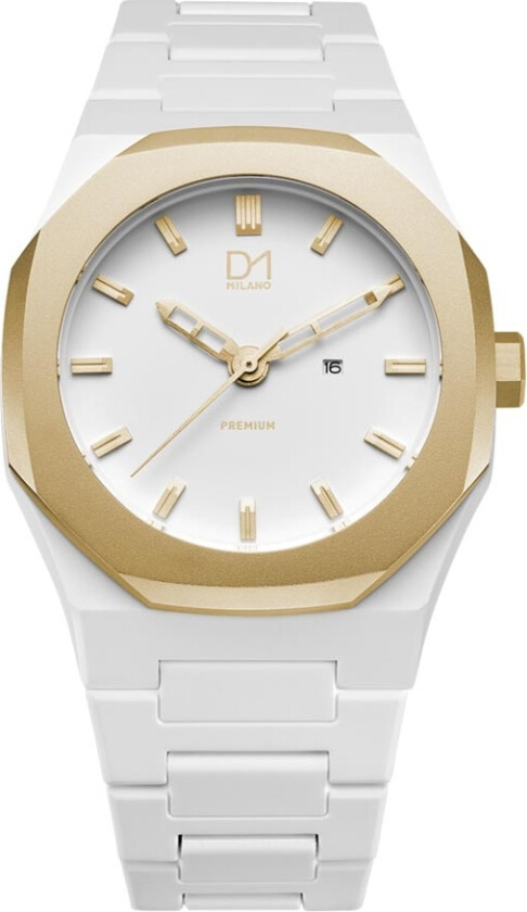 Polycarbon Premium A-PR06 - Kvarts - Gull Hvit - Unisex - Plastikledd - Mineral