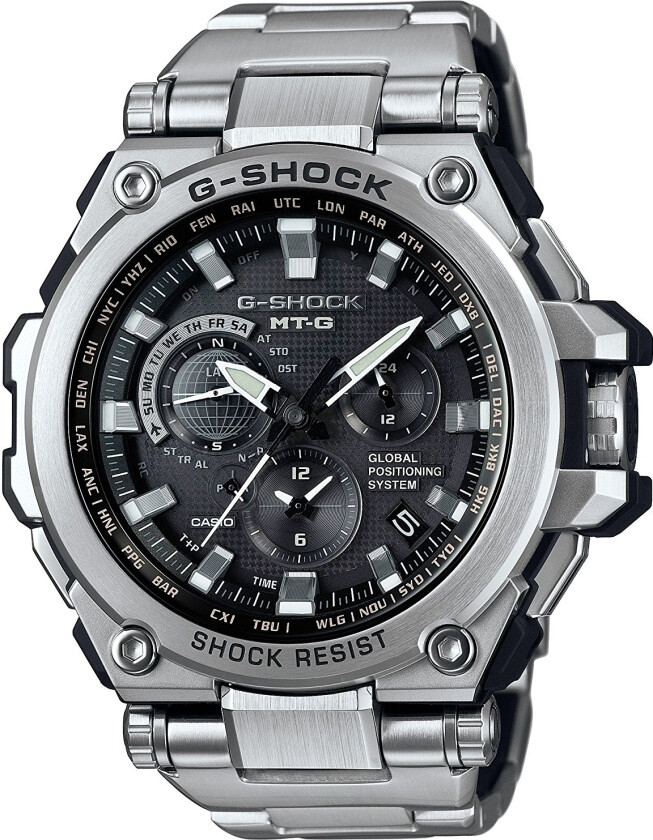 G-Shock MTG-G1000D-1AER - Kvarts - Sølv - Herreklokker - Rustfritt stål - ledd m/pin - Safir