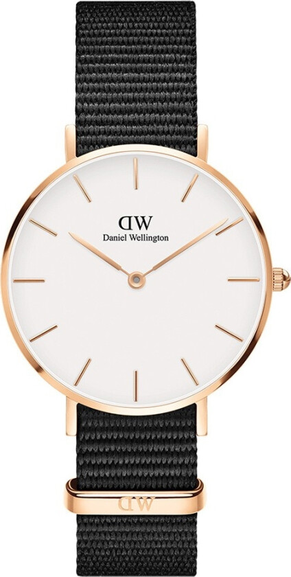 Classic Petite 32mm Cornwall Rose Gold DW00100253 - Kvarts - Rosegull - Dameklokker - Stoff - Mineral