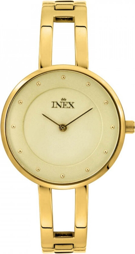Inex Ladies Gold/Gold A69499D7P - Kvarts - Gull - Dameklokker - Rustfritt stål - ledd m/pin - Mineral