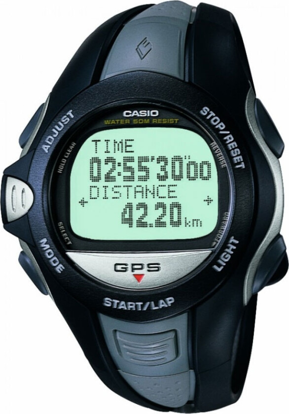 Classic GPR-100E-1VER - Digital - Sort - Herreklokker - Resin - Mineral