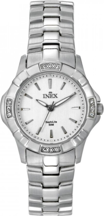 Inex Ladies Silver/White A69428S4I - Kvarts - Sølv - Dameklokker - Rustfritt stål - ledd m/pin - Mineral