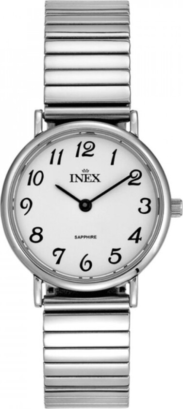 Inex Ladies Silver/White A69194-1S0A - Kvarts - Sølv - - Rustfritt stål - Safir
