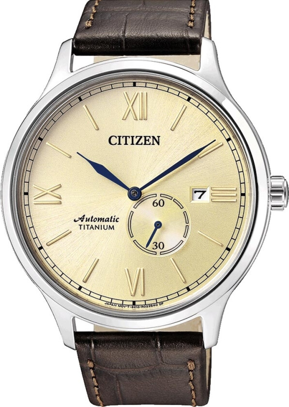 Automatic NJ0090-13P - Automatisk - Sølv - Herreklokker - Skinn - Safir