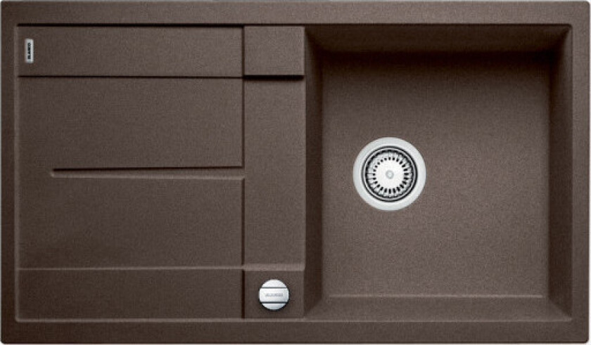 Metra 5 S-F kjøkkenvask, 85x49 cm, brun