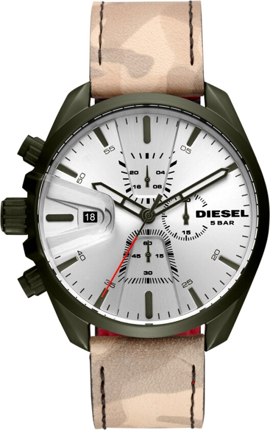 MS9 Chrono DZ4472 - Kvarts - Grønn - Herreklokker - Skinn - Mineral