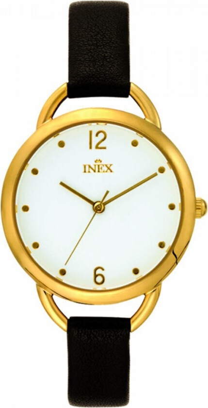 Inex Ladies Gold/White A69509D0P - Kvarts - Gull - - Skinn - Mineral
