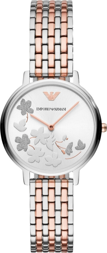 Emporio Armani AR11113 - Kvarts - Sølv - Dameklokker - Rustfritt stål - ledd m/pin - Mineral