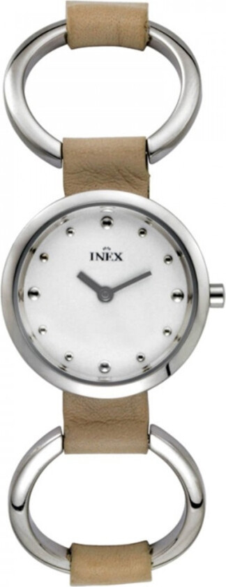 Inex Ladies Silver/Silver A114-1S4P - Kvarts - Sølv - Dameklokker - Skinn - Mineral