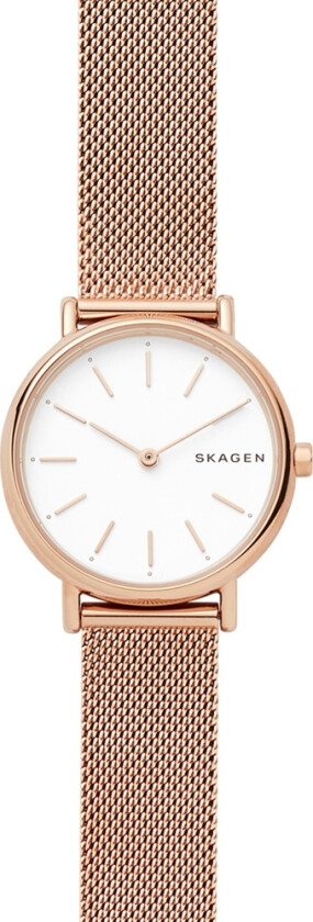 Oppnå suksess med - Skagen Signatur SKW2694 - Kvarts - Rosegull - Dameklokker - Meshlenke - Mineral