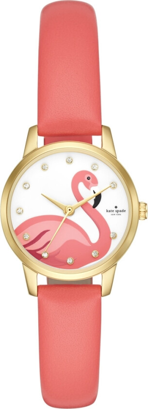 Metro KSW1440 - Kvarts - Gull - Dameklokker - Skinn - Mineral