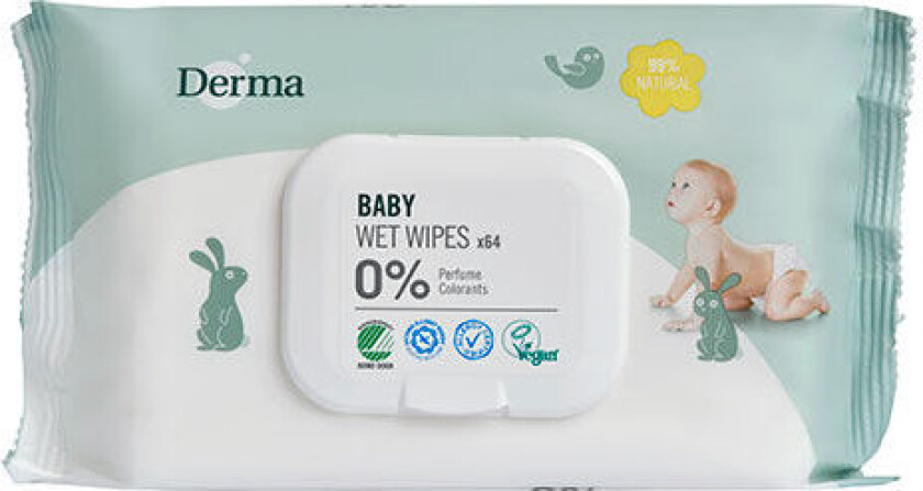 Bilde av Eco Baby Våtservietter - 64 Stk.