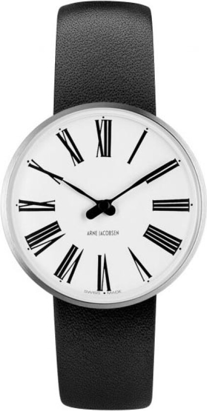 Roman Swiss Made Limited Edition 57301-161 - Kvarts - Sølv - Dameklokker - Skinn - Mineral