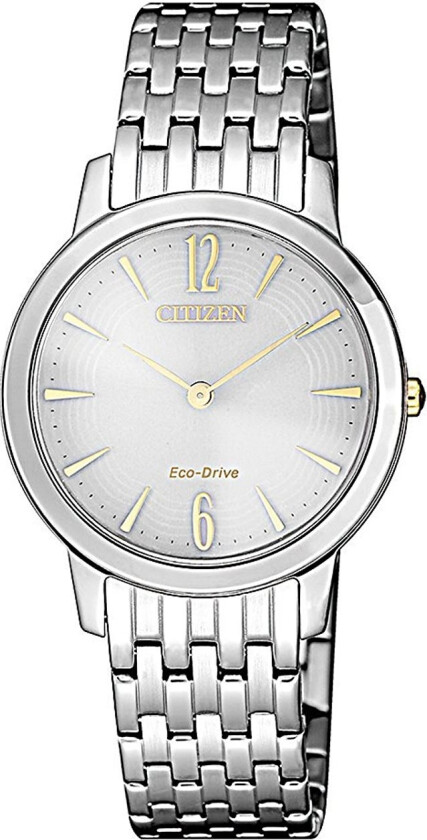 Elegance Eco-Drive EX1498-87A - Kvarts - Sølv - Dameklokker - Rustfritt stål - ledd m/pin - Safir