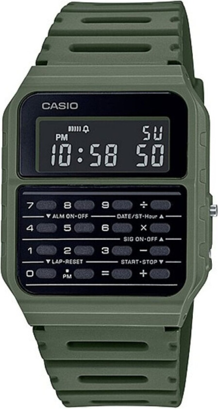 Classic CA-53WF-3BEF - Digital - Grønn - Unisex - Resin - Mineral