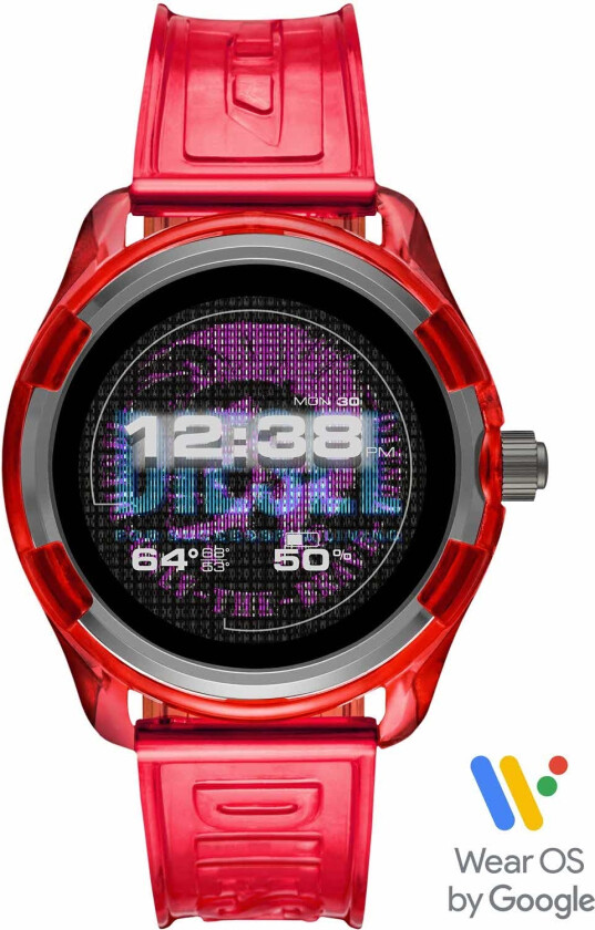 Fadelite GEN 5 Smartwatch Red-Silicone DZT2019 - Digital - Rød - Herreklokker - Silikon -