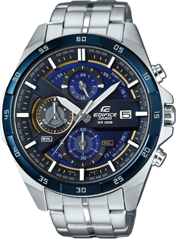 Edifice EFR-556DB-2AVUEF - Kvarts - Sølv - Herreklokker - Rustfritt stål - ledd m/pin - Mineral/Safir mix