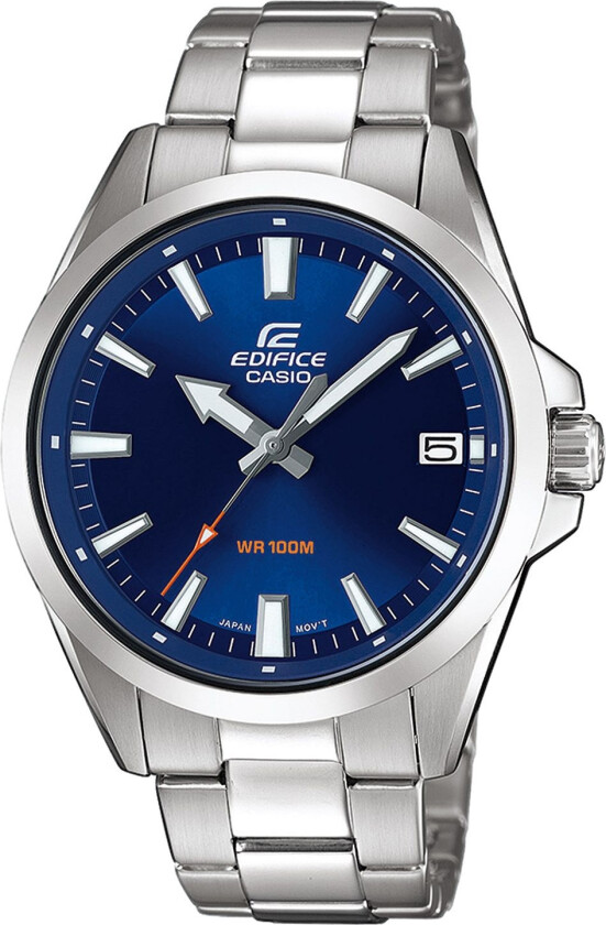 Edifice EFV-100D-2AVUEF - Kvarts - Sølv - Herreklokker - Rustfritt stål - ledd m/pin - Mineral