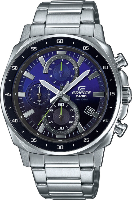 Edifice EFV-600D-2AVUEF - Kvarts - Sølv - Herreklokker - Rustfritt stål - ledd m/pin - Mineral