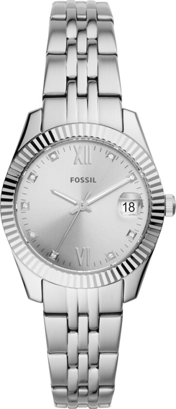 Scarlette ES4897 - Kvarts - Sølv - Dameklokker - Rustfritt stål - ledd m/pin - Mineral