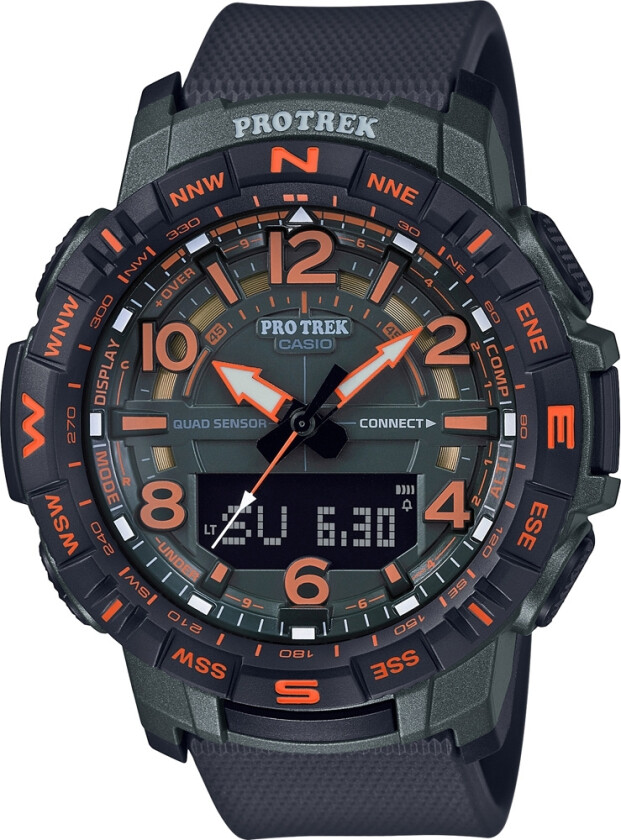 Protrek PRT-B50FE-3ER - Anadigi - Sort - Herreklokker - Resin - Mineral
