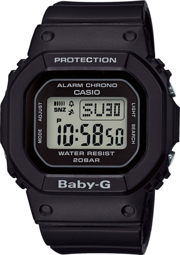 Baby-G BGD-560-1ER - Digital - Sort - Dameklokker - Resin - Mineral
