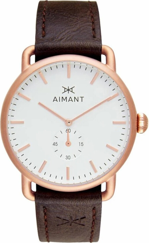 MY - Rose Gold Brown GMY-240L5-7RG - Kvarts - Rosegull - Herreklokker - Skinn - Mineral