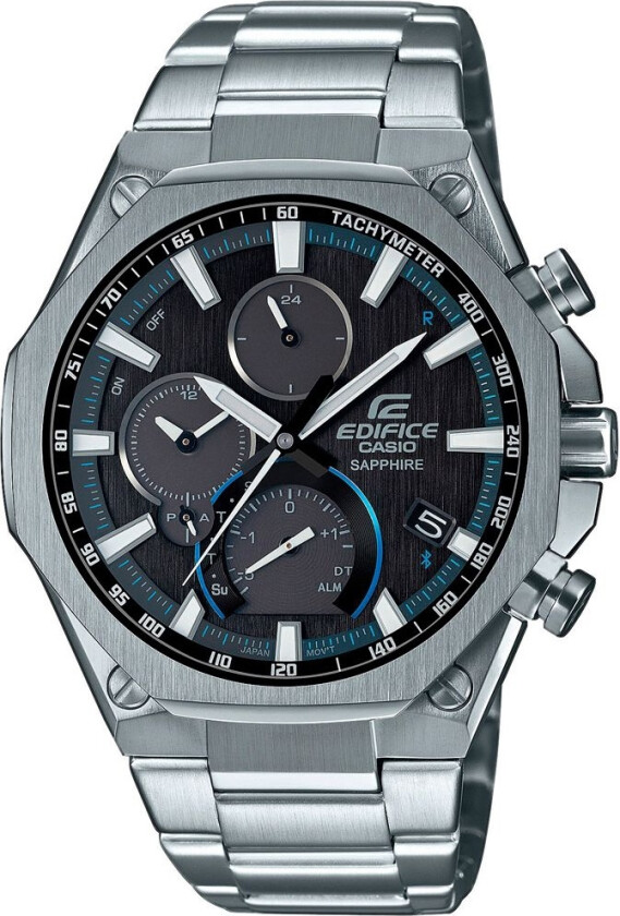 La designet inspirere! - Casio Edifice EQB-1100D-1AER - Kvarts - Grå - Herreklokker - Rustfritt stål - ledd m/pin - Safir